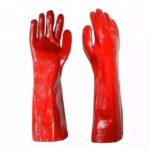 PVC Chemical Gloves (Red)