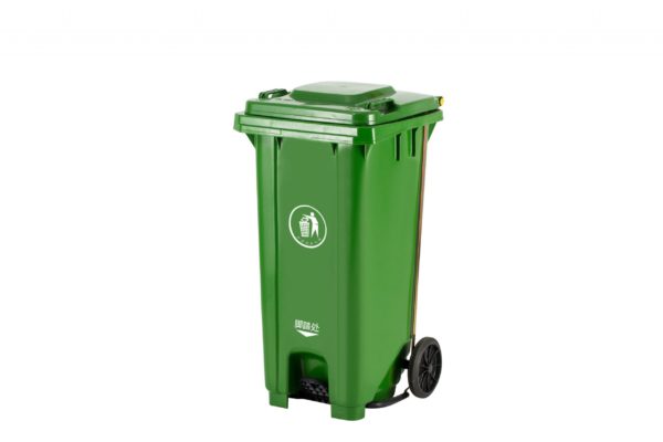 Garbage Bin With Wheels + Foot Pedal - 240 ltrs