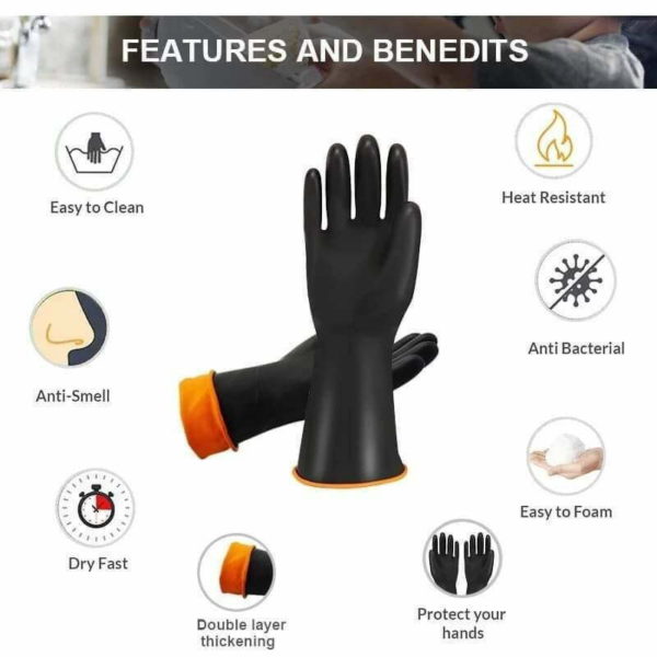 Rubber Gloves (Black)