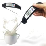 Digital Thermometer Curved Black