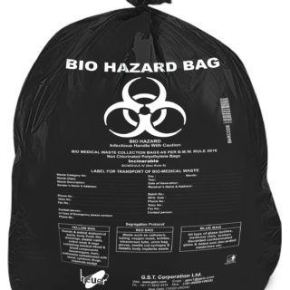 Bio Hazard Waste Disposal Bags 30x50inch Black 50pcs - Extra Large