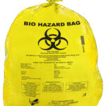 Bio Hazard Waste Disposal Bags 18x24inch Yellow 50pcs - Small