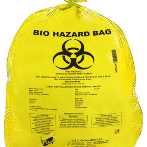 Bio Hazard Waste Disposal Bags 24x36inch Black 50pcs - Medium
