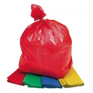 Bio Hazard Waste Disposal Bags 24x36inch Red 50pcs - Medium
