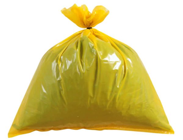 Bio Hazard Waste Disposal Bags 18x24inch Yellow 50pcs - Small