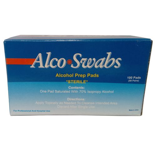 Alcohol Prep Pads/Swabs (70% Alcohol Concentration)1pc