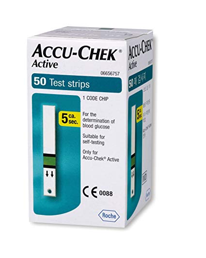 Accu-Chek Active Blood Sugar Monitor Strips- 50s 1pc
