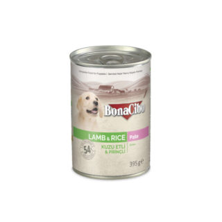 Bonacibo Canned Wet Puppy Food – Lamb & Rice 395g