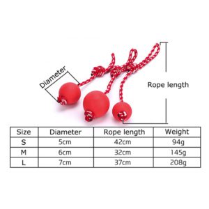 Rubber Bouncy Ball With Rope Large