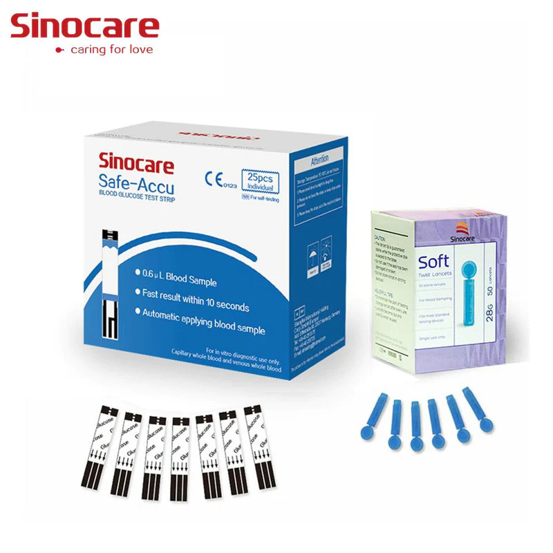Sino Care Safe Accu Blood Sugar Strips - 50s 1pc