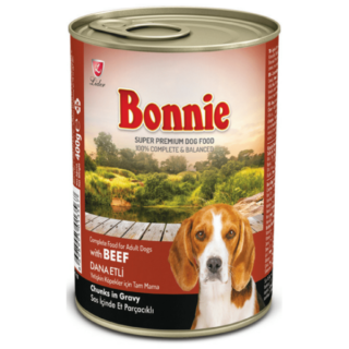 Bonnie Adult Dog Food Canned – Beef Chunks in Gravy 0.4kg