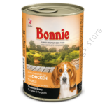 Bonnie Adult Dog Food Canned – Chicken Chunks in Gravy 0.4kg