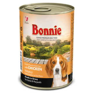 Bonnie Adult Dog Food Canned – Chicken Chunks in Gravy 0.4kg