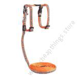 Rogz Reflective Cat Harness Red/Blue 1pc