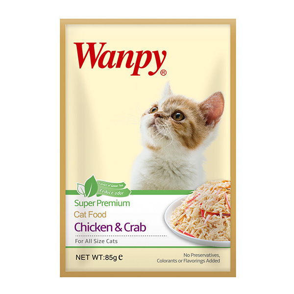 Wanpy – Chicken and Crab Pouch 85g