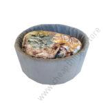Circular and fluffy cat bed – grey color 1pc