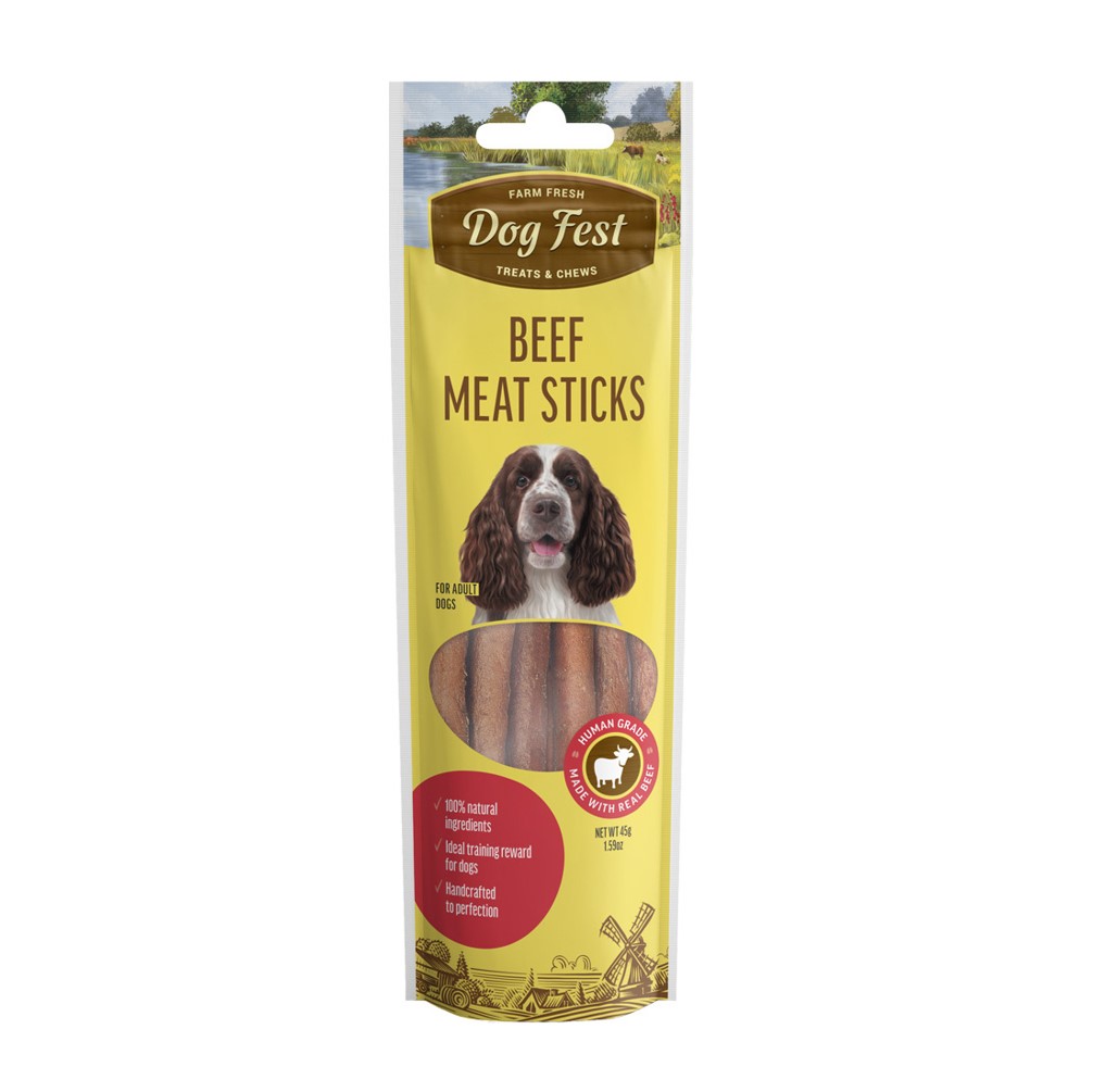 Dog Fest Beef Meat Sticks for Adult Dogs 1pc