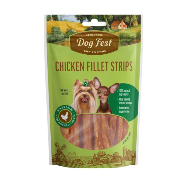 Dog Fest Chicken Fillet Strips for Small Breeds 1pc