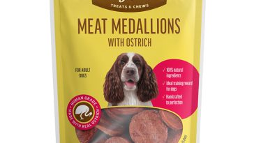 Dog Fest Meat Medallions With Ostrich For Adult Dogs 1pc