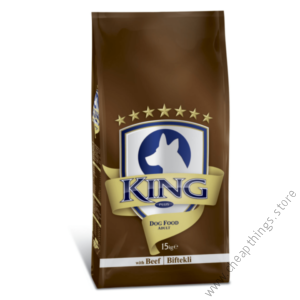 King Plus Adult Dog Food – Beef 15kg