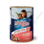 MIGLIOR Cat Can Chucks Tuna/Salmon In Pate 400gr