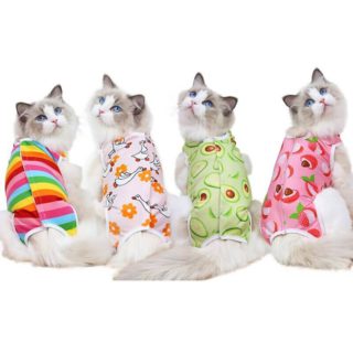 Funky Small Dog & Cat Recovery Suit Clothe & Pajamas 1pc