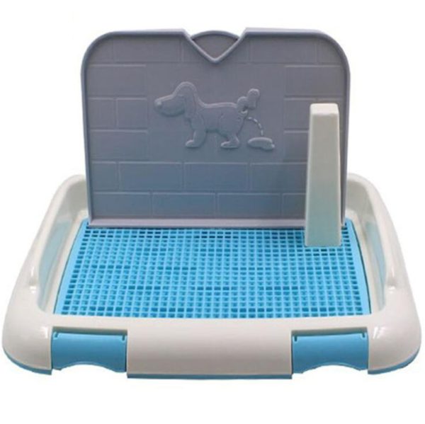 Pet Toilet Training Pad Tray with Simulation Wall for Indoor Use Large