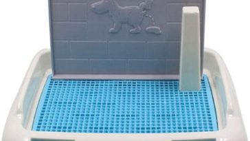 Pet Toilet Training Pad Tray with Simulation Wall for Indoor Use Small