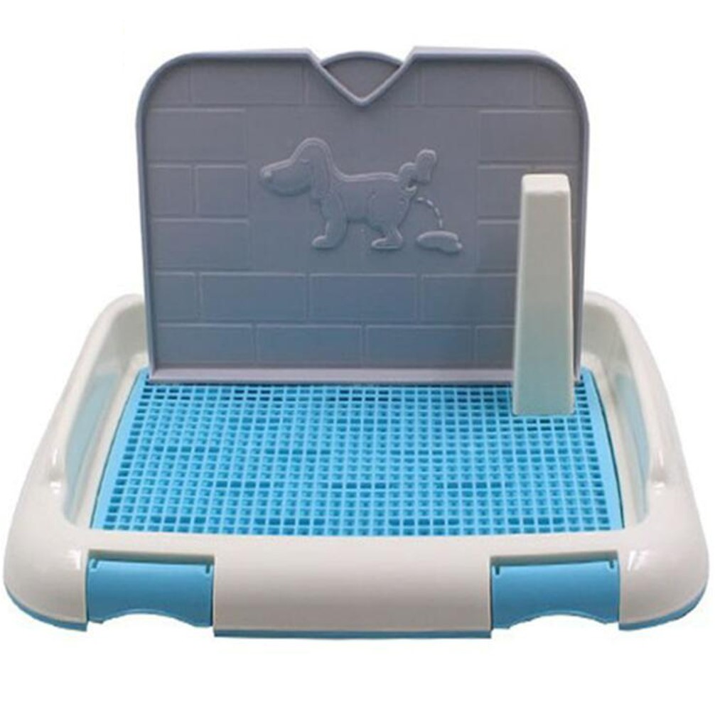 Pet Toilet Training Pad Tray with Simulation Wall for Indoor Use Small