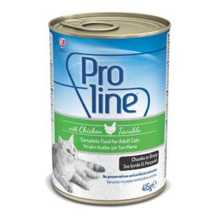 Proline Adult Cat Food Canned – Chicken Chunks in Gravy 0.415gr