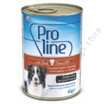 Proline Adult Dog Food Canned ? Beef Chunks in Gravy 0.415kg