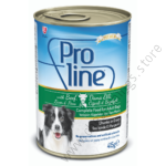 Proline Adult Dog Food Canned Beef, Liver & Peas Chunks in Gravy 0.415kg