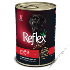 Reflex Plus Adult Dog Food Canned – Lamb Chunks in Gravy 0.4g