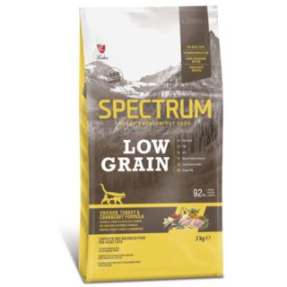 Spectrum Low Grain Chicken, Turkey & Cranberry For Adults Cats 2kg