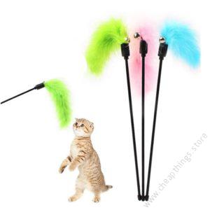 Saas Feather Cat Stick Toy 1pc