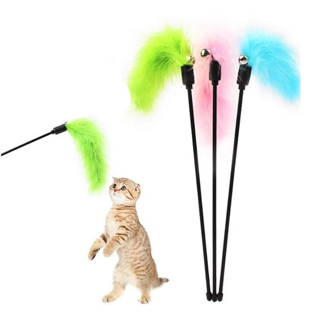 Saas Feather Cat Stick Toy 1pc