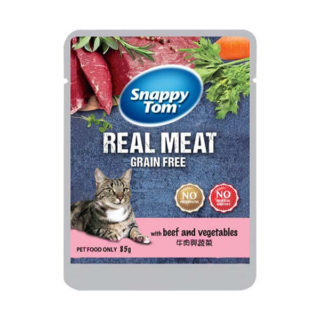 Snappy Tom With Beef 85G–a real meat serving