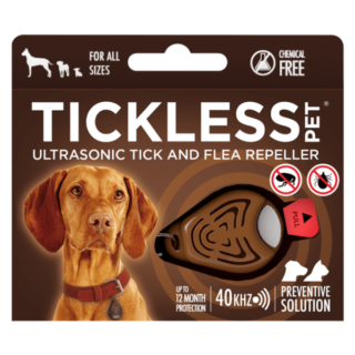 Tickless Pet, Chemical Free Ultrasonic Flea And Tick Repellent – Brown