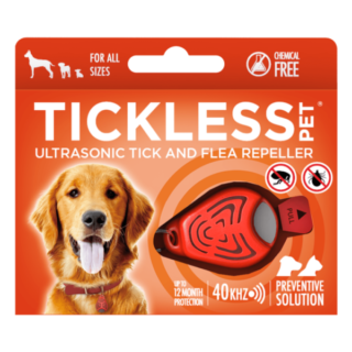 Tickless Pet, Chemical Free Ultrasonic Flea And Tick Repellent – Orange