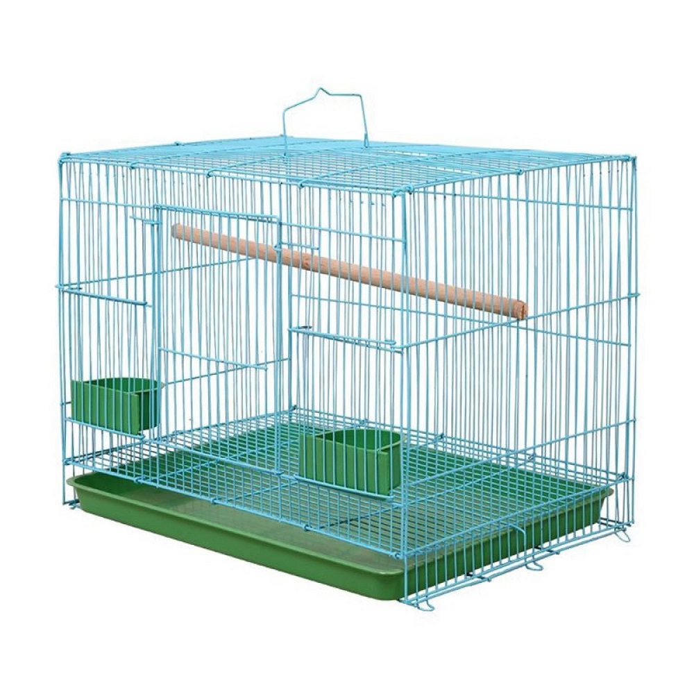 Wire Rectangular Small Cage for Small Birds and Canarie 1pc