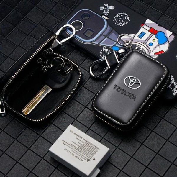 Pu Leather Car Key Holder Case Bag