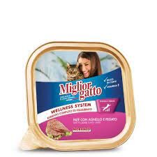 Migliorgatto Adult Cat Food Alutray Pate With Lamb And Liver 100gr