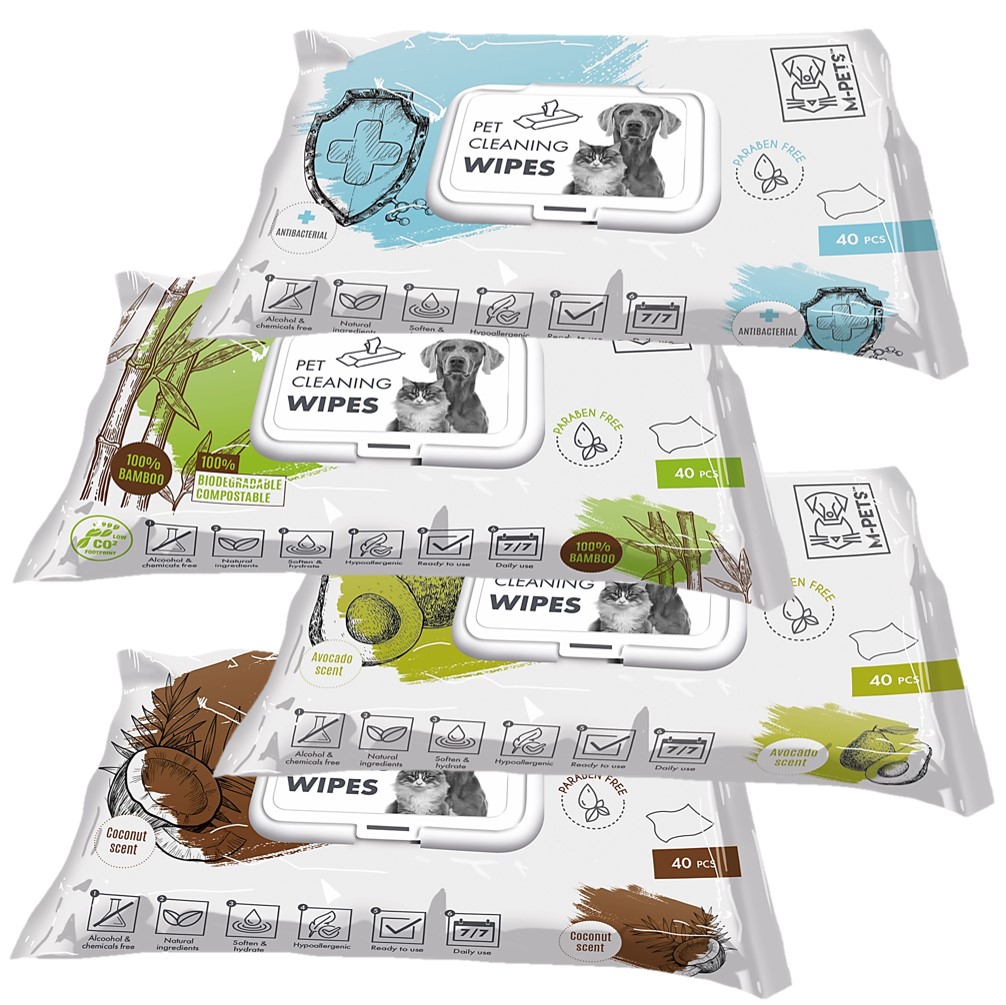 M-Pets Pet Cleaning Wipes 1pc