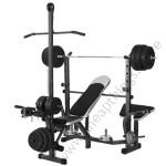 7-IN-1 Multifunction Home Gym Workout Bench Equipment With 50Kgs Dumbbell & Barbell Set