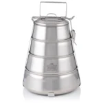 Stainless Steel Pyramid Tiffin Four Layered 1pc