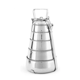 Stainless Steel Pyramid Tiffin Five Layered 1pc