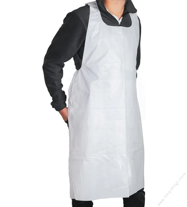 Disposable Polythene Aprons - 100pcs - Image 7