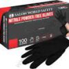 1x Disponsable Black Nitrile Gloves (100pcs)