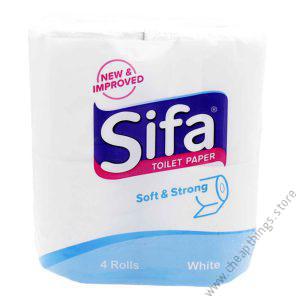 Sifa Toilet Roll White Pack 4
