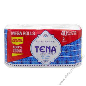 Tena Toilet Rolls White Pack Of 2